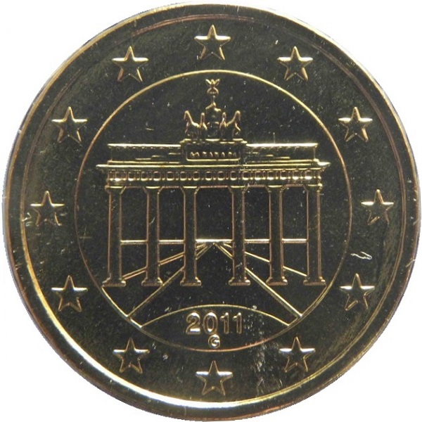 Германия 10 Евро цент (2011) "G" KM#