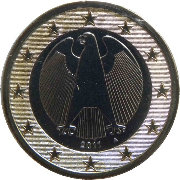 Германия 1 Евро (2011) "A" KM#