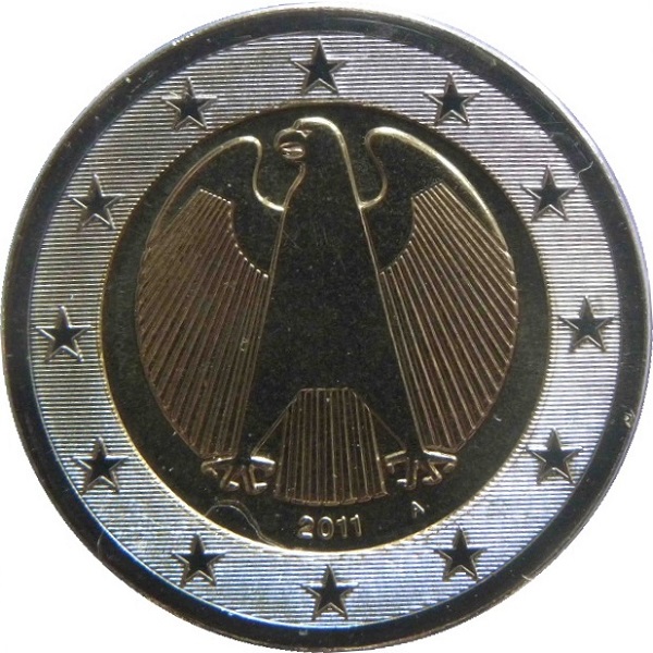 Германия 2 Евро (2011) "A" KM#