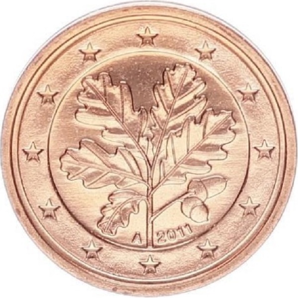 Германия 2 Евро цент (2011) "A" KM#