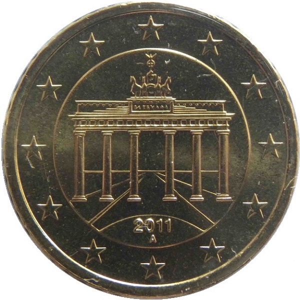 Германия 50 Евро цент (2011) "A" KM#