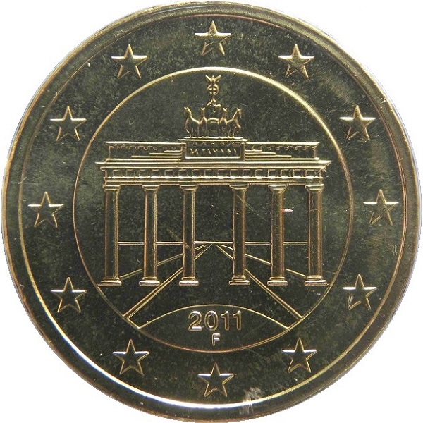 Германия 50 Евро цент (2011) "F" KM#