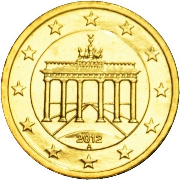 Германия 10 Евро цент (2012) "A" KM#