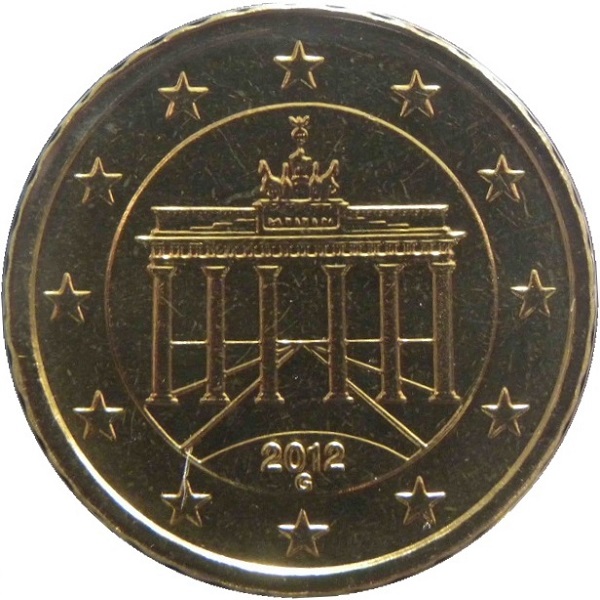 Germany 10 Euro cent (2012) "G" KM#