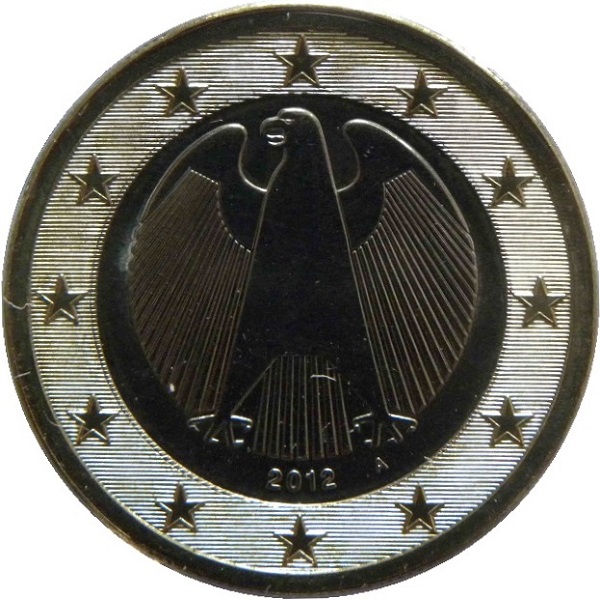 Германия 1 Евро (2012) "A" KM#