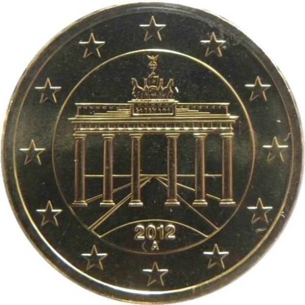 Германия 50 Евро цент (2012) "A" KM#