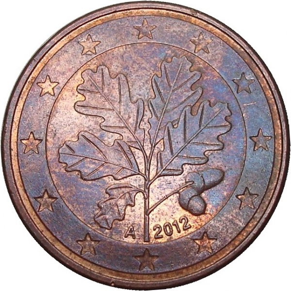 Германия 5 Евро цент (2012) "A" KM#