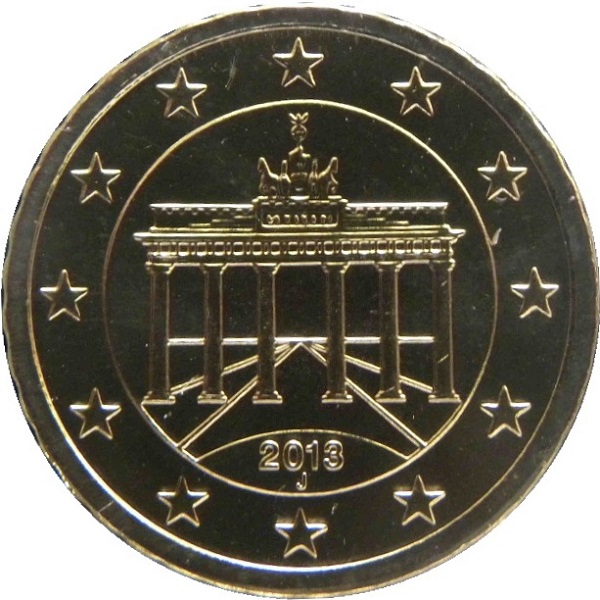 Германия 10 Евро цент (2013) "J" KM#