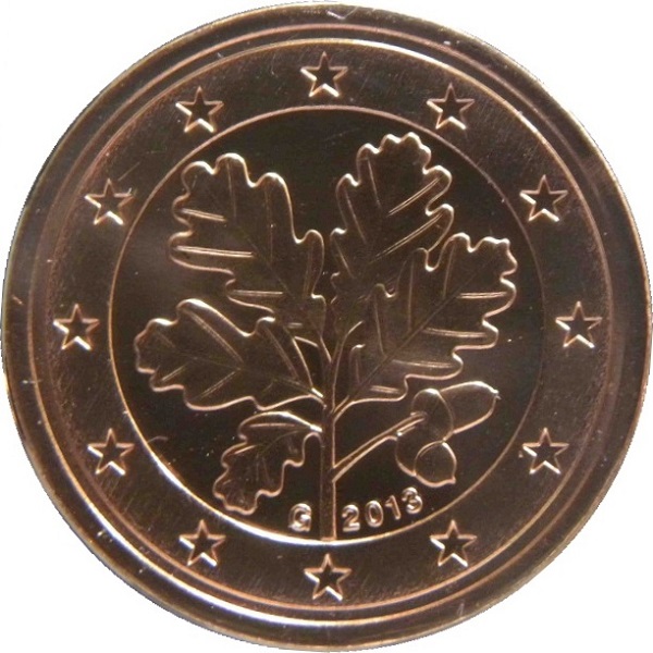 Германия 2 Евро цент (2013) "G" KM#