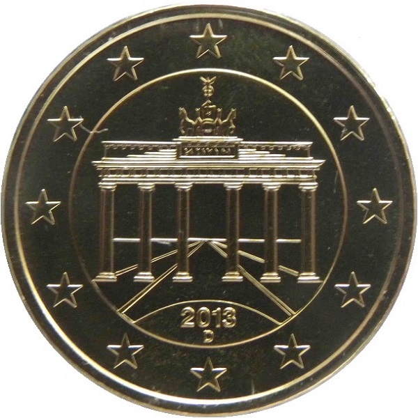 Germany 50 Euro cent (2013) "D" KM#