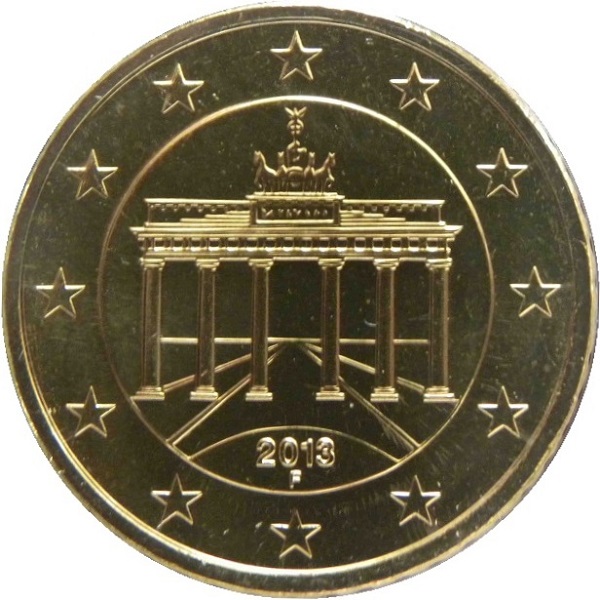 Германия 50 Евро цент (2013) "F" KM#