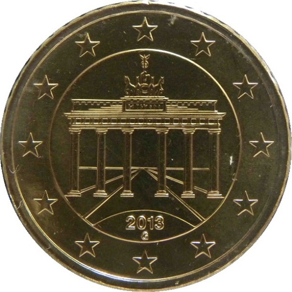Германия 50 Евро цент (2013) "G" KM#