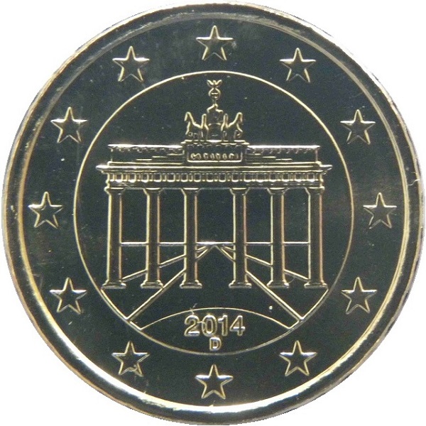 Германия 10 Евро цент (2014) "D" KM#