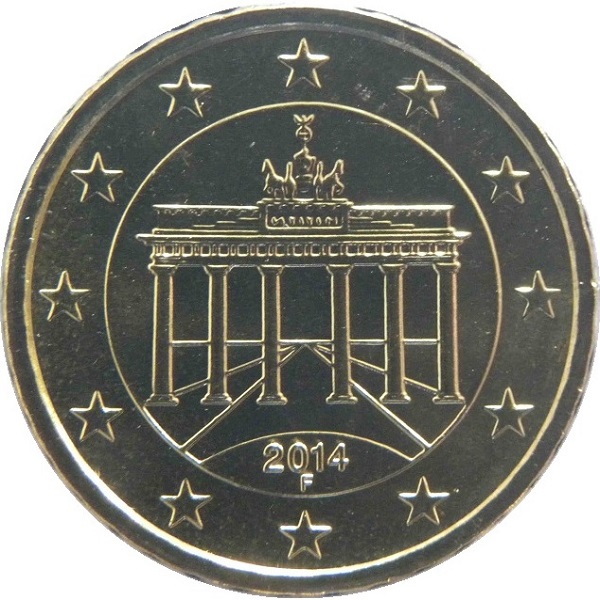 Германия 10 Евро цент (2014) "F" KM#