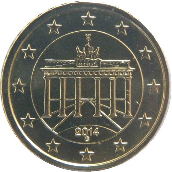 Германия 10 Евро цент (2014) "G" KM#