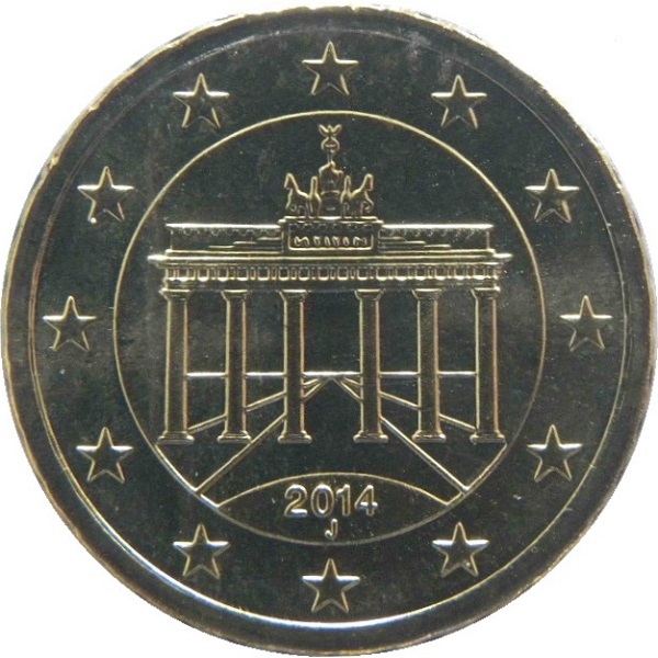 Германия 10 Евро цент (2014) "J" KM#