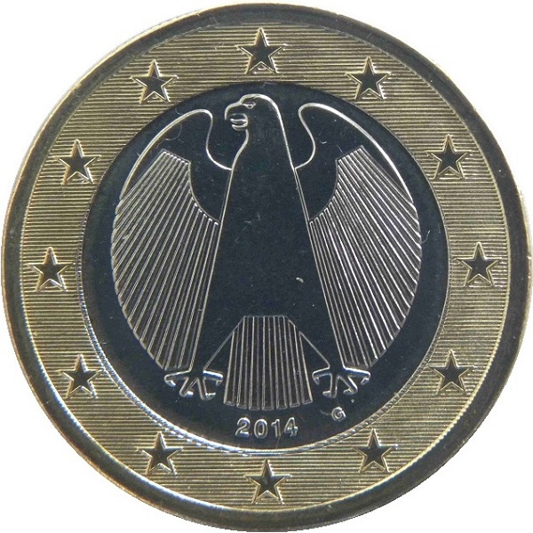 Германия 1 Евро (2014) "G" KM#