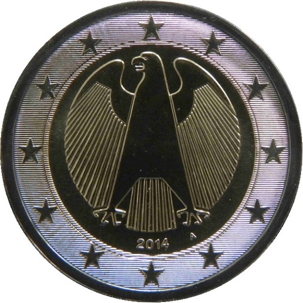 Германия 2 Евро (2014) "A" KM#