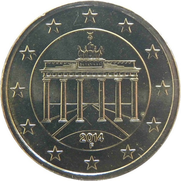Германия 50 Евро цент (2014) "F" KM#