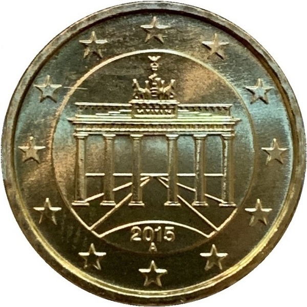 Германия 10 Евро цент (2015) "A" KM#