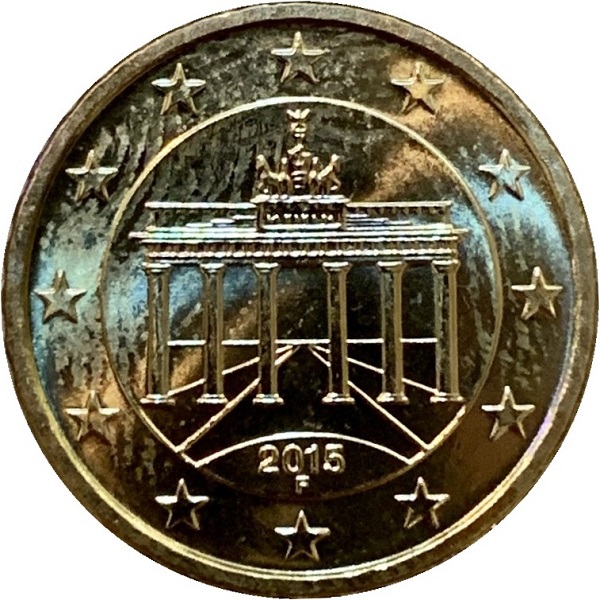Германия 10 Евро цент (2015) "F" KM#