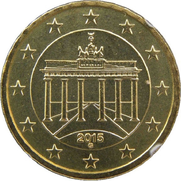 Германия 10 Евро цент (2015) "G" KM#