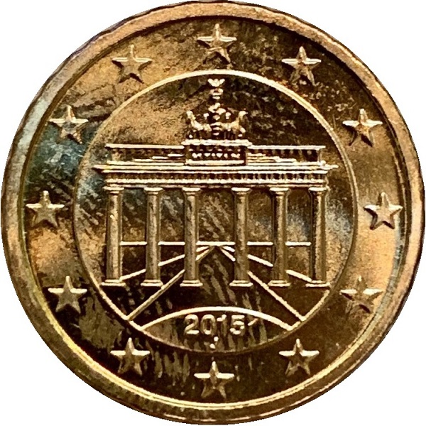 Германия 10 Евро цент (2015) "J" KM#