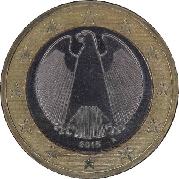 Германия 1 Евро (2015) "A" KM#