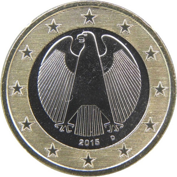 Germany 1 Euro (2015) "D" KM#