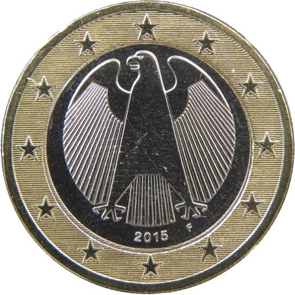 Германия 1 Евро (2015) "F" KM#