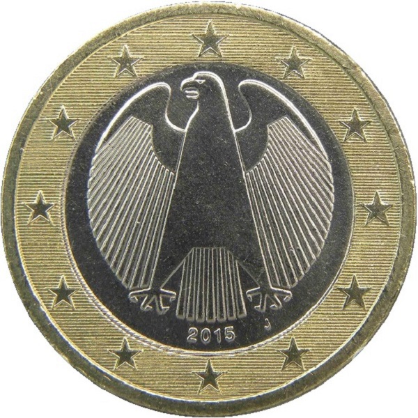 Германия 1 Евро (2015) "J" KM#