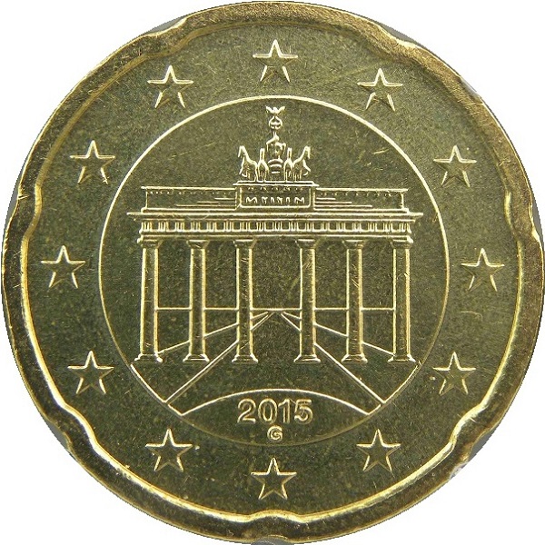 Германия 20 Евро цент (2015) "G" KM#