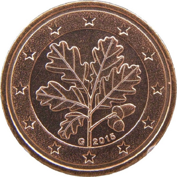 Германия 2 Евро цент (2015) "G" KM#
