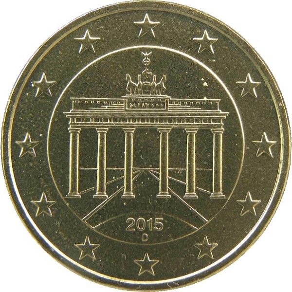 Germany 50 Euro cent (2015) "D" KM#