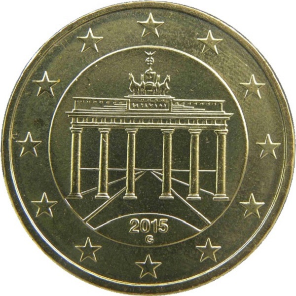 Германия 50 Евро цент (2015) "G" KM#
