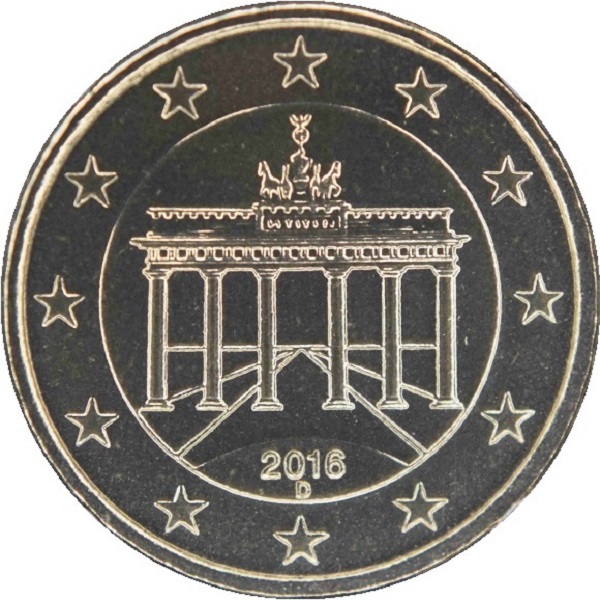 Германия 10 Евро цент (2016) "D" KM#