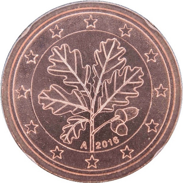 Германия 2 Евро цент (2016) "A" KM#