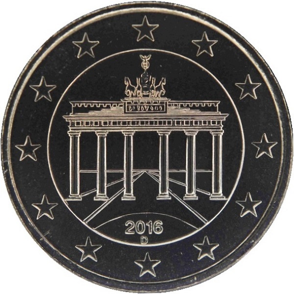 Германия 50 Евро цент (2016) "D" KM#