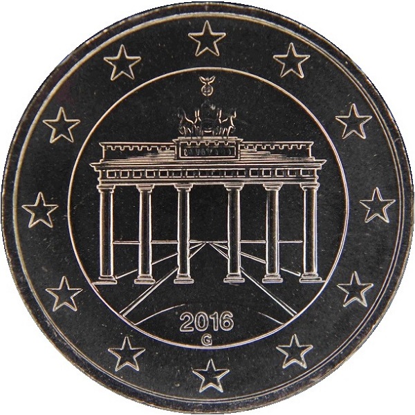 Германия 50 Евро цент (2016) "G" KM#