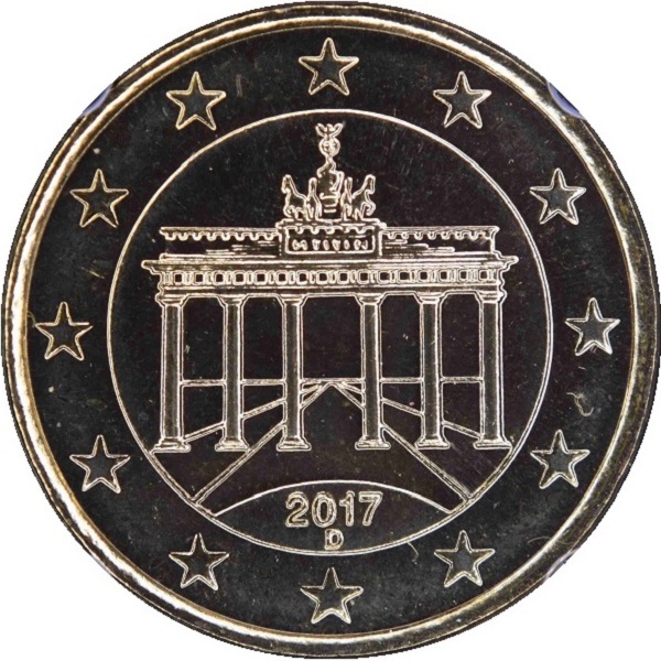 Германия 10 Евро цент (2017) "D" KM#