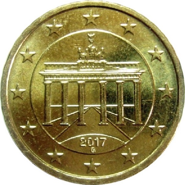 Германия 10 Евро цент (2017) "G" KM#