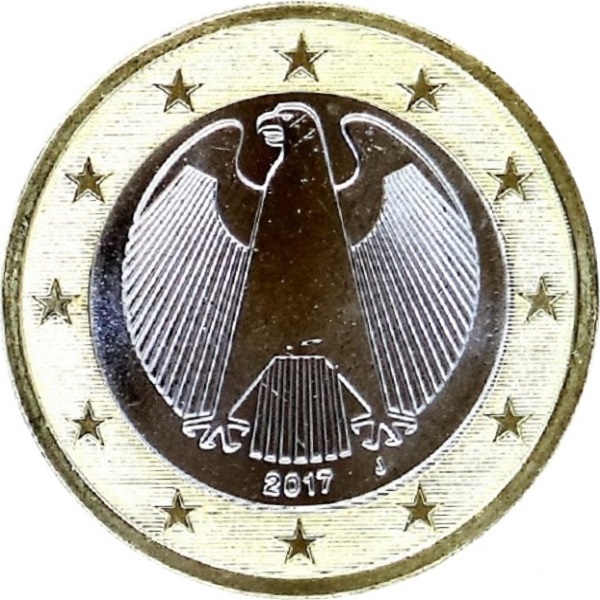 Germany 1 Euro (2017) "J" KM#