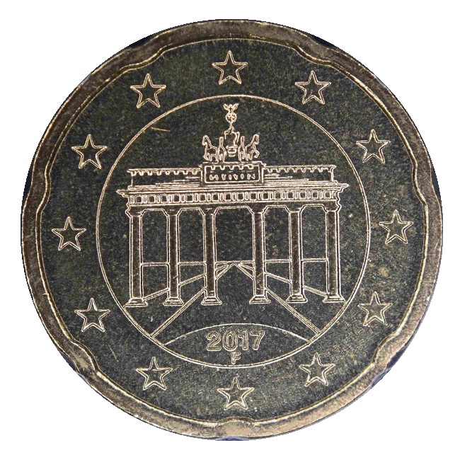 Германия 20 Евро цент (2017) "F" KM#