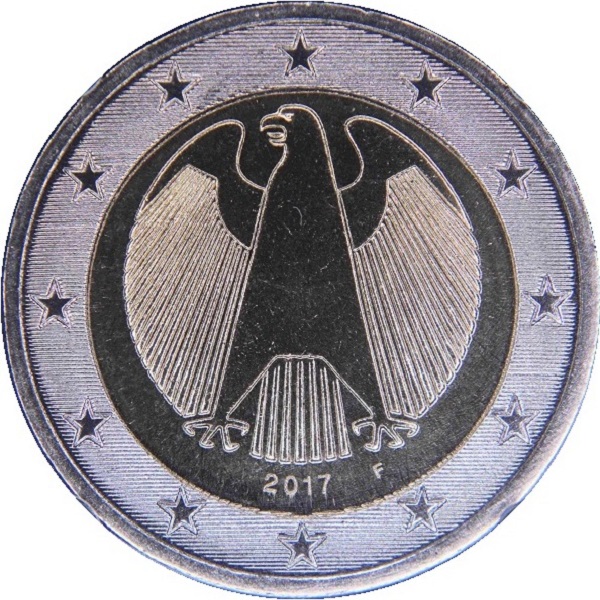 Германия 2 Евро (2017) "F" KM#