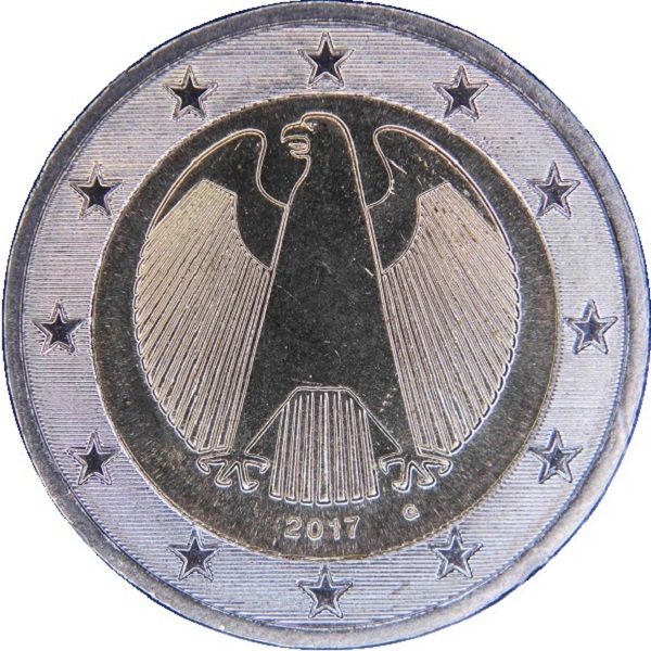 Germany 2 Euro (2017) "G" KM#