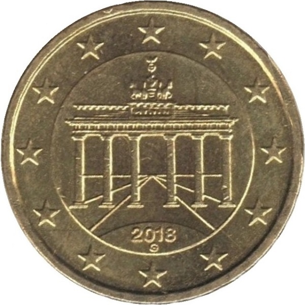 Германия 10 Евро цент (2018) "G" KM#