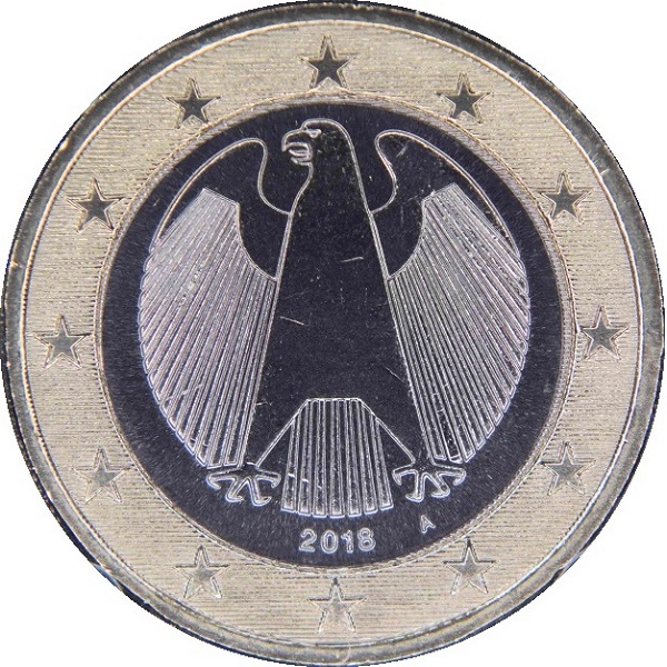 Germany 1 Euro (2018) "A" KM#