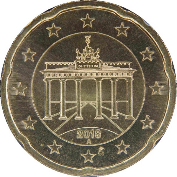 Germany 20 Euro cent (2018) "A" KM#