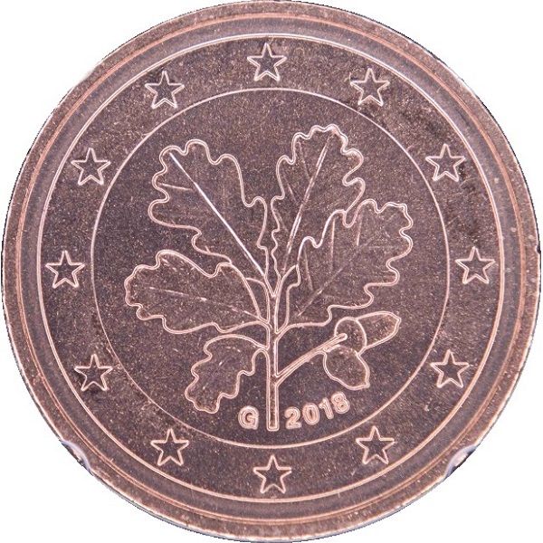 Германия 2 Евро цент (2018) "G" KM#
