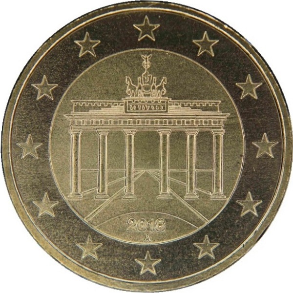 Germany 50 Euro cent (2018) "A" KM#
